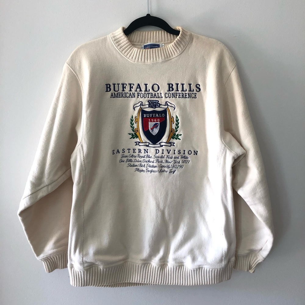 Vintage Nutmeg NFL Buffalo Bills Crewneck Sweater - L